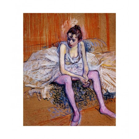 Toulouse Lautrec - Seated Dancer in Pink Tights - 1890_pa_pmas