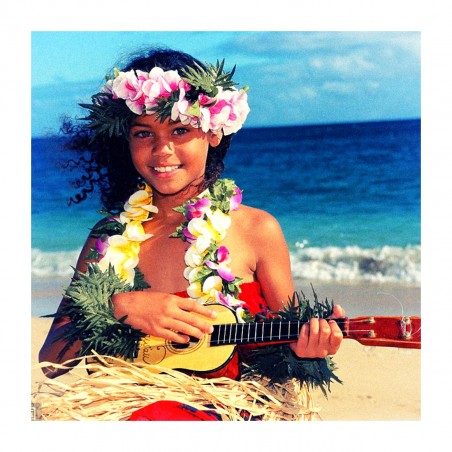 Himani Smeaton - Hawaiian ukulele girl colorized_ph_vint