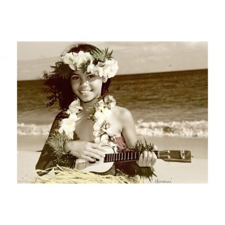 Himani Smeaton - Hawaiian ukulele girl_ph_vint_bw