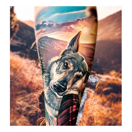 Anjelika Kartasheva - tattoo dog_au_body