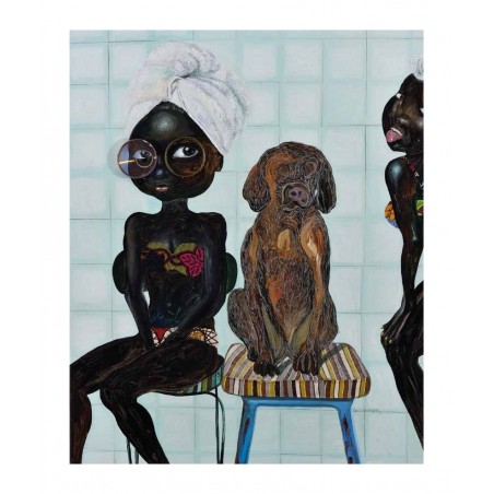 Ndidi Emefiele - Two girls and dog_pa