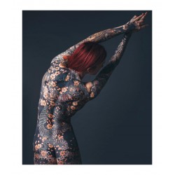 Julie Prevost - bodysuit tattoo - collaboration Alix Ge and Dino Vallely_au_body_instagram.com+lili_prevost
