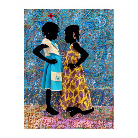 Saidou Dicko - The two princesses ACT2 Tissus T Tapis - 2021_au_afri_www.artsy.net+artist+saidou-dicko