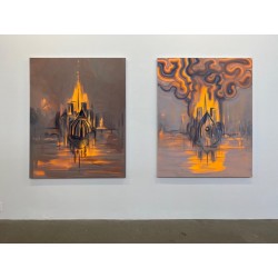 Wanda Koop - Notre-Dame burning - Paris