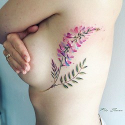 Valeria Shevtsova aka Pis Saro - temporary tattoo flowers 2_au_body