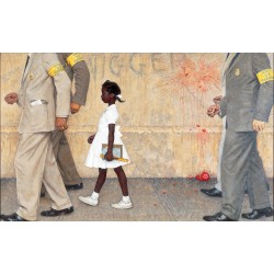 Ruby Bridges - The problem we all live with - by Norman Rockwell - 1964_pa