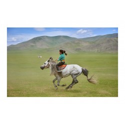 TUUL and BRUNO MORANDI - Mongols learn to ride horses...