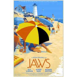 Laurent Durieux - JAWS movie poster_di_amag_vint