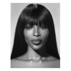 Kelvin Okafor - Naomi Campbell portrait_di_bw_hype_kelvinokaforart.com