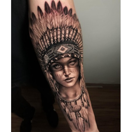 Ubiratan - tattoo indien woman_au_body