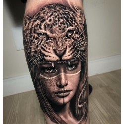 Ubiratan - tattoo woman tiger