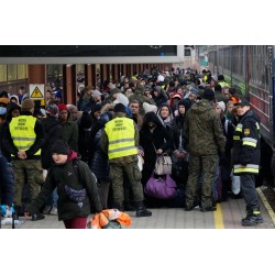 Russo Ukrainian War - Ukrainians refugies - Przemysl...