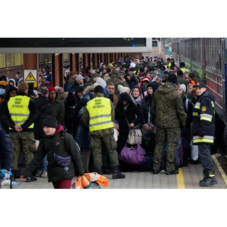 Russo Ukrainian War - Ukrainians refugies - Przemysl station Poland_ph_repo_resultat