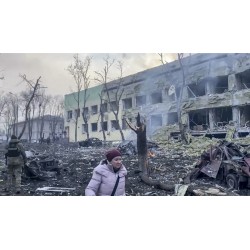 Russo Ukrainian War - War Crime - Marioupol hospital