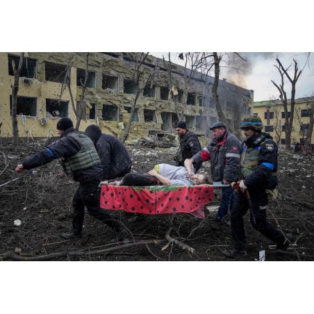 Russo Ukrainian War - War Crime - Hospital Marioupol on March 10_ph_repo