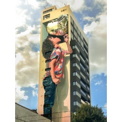 Martin Ron - mural street Art  - Buenos Aires Argentina