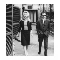 Brigitte Bardot - with Jean-Luc Godard 1963_ph_topm_bw