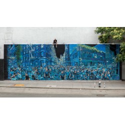 Logan Hicks - Houston St Bowery wall - NYC