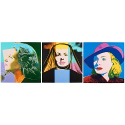 Andy Warhol - Three portraits of Ingrid Bergman