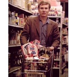 Bob Adelman - Andy Warhol shopping Second Avenue - 1965