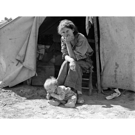 Dorothea Lange - Eighteen year-old mother from Oklahoma now a California migrant 2-1937_ph_vint_repo