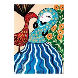 Baya Mahieddine - the Young Lady and the Peacock