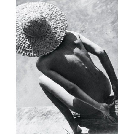 Martin Munkacsi -  Nude in Straw Hat