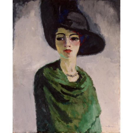Kees van Dongen - woman with black hat