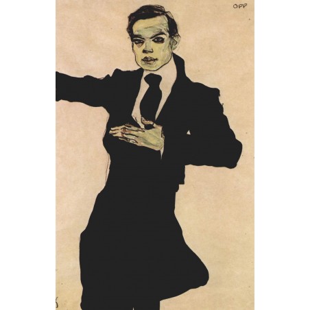 Egon_Schiele - Portrait de Max Oppenheimer