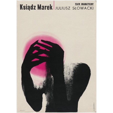 Roman Cieslewicz - poster for drama by Juliusz Slowack - 1963