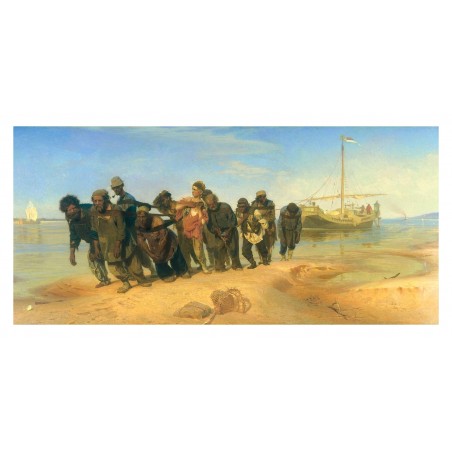 Ilia R?pine - Barge Haulers on the Volga - Les bateliers de la Volga. U - 1873