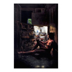 Tony Shore - Refrigerator - acrylic on velvet