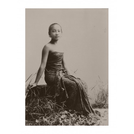 Kassian Cephas - Javanese woman - circa 1900_ph_bw_repo_vint