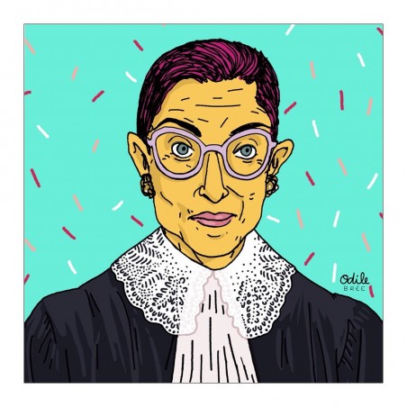 Ruth Bader Ginsburg - painted by Odile BREE