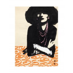 Rene Gruau - Cover for International Textiles - 1961_di_pmas_vint_fash