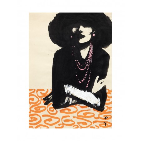 Rene Gruau - Cover for International Textiles - 1961_di_pmas_vint_fash