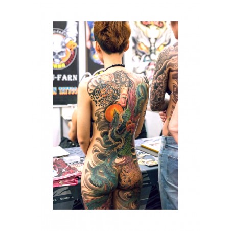 Tattoo - back woman - World Tattoo fair Paris 2019_au_nude