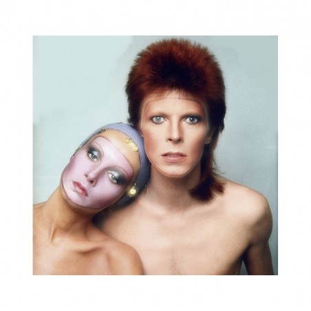 Twiggy - Dame Lesley Lawson and David-Bowie (Ziggy) - album Pin Up cover - Justin de Villeneuve - 1973_ph_topm