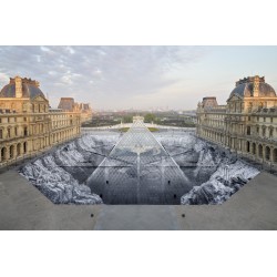 JR - Le secret de la grande pyramide - Musee du Louvre -...