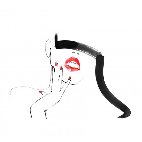 Lovisa Burfitt - lips red with bang_di_fash