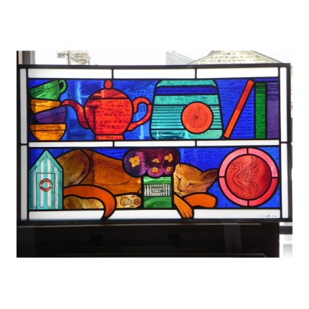 Tim Cunliffe - Stained glass commission for Cedar House Care Home_pa