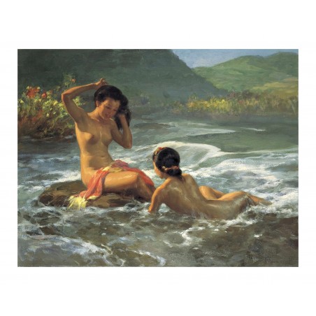 Fernando Amorsolo -  Bathing girls 1935_pa_nude_en.wikipedia.org+wiki+Fernando_Amorsolo
