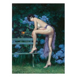 Robert McGinnis - Nude in the garden_di_nude