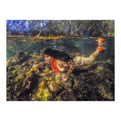 Ricardo Stuckert - Akuku Kamaiura dives into the Sao Miguel river - Chapada dos Veadeiros_ph_repo_nude_wate